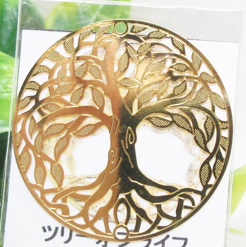【エナジープレート】ツリーオブライフ☆精神・肉体☆14金GF☆お財布に入る大きさ☆根源☆力の源☆お守り☆ポスト投函