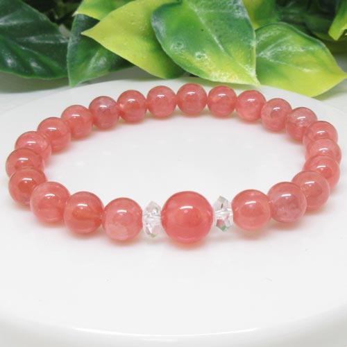 Rakuten - 【天然石】インカローズ☆9.5ミリ☆7.7ミリ☆インカの薔薇☆アルゼンチン産☆