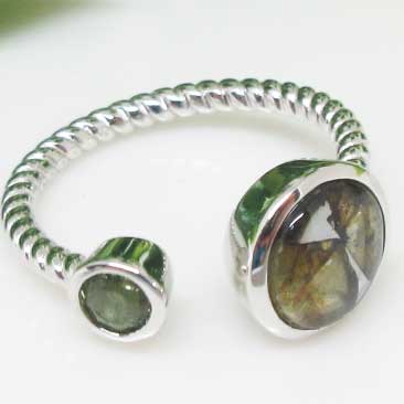 【天然石】14号前後☆フリー☆モルダバイト☆パラサイト☆セイムチャン☆隕石☆リング☆指輪☆シルバー☆925☆