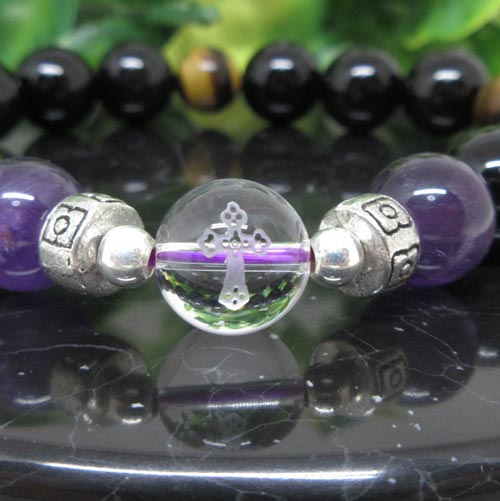 Rakuten - 【天然石】クロス彫り☆水晶☆アメジスト☆オニキス☆タイガーアイ☆オシャレ☆お守り☆ポスト投函☆