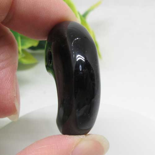 【天然石】黒平黒水晶☆勾玉☆モリオン☆天然☆原石☆ラフ☆入手困難☆山梨水晶☆動画あり