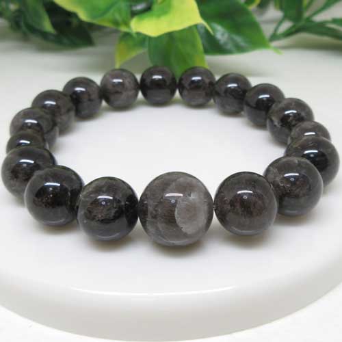 【天然石】幻☆龍脈水晶☆12ミリ☆黒平産☆黒水晶☆モリオン☆山梨水晶☆黒平☆希少☆幻水晶☆