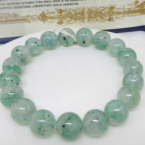 Rakuten - 【天然石】☆クリソコラインクォーツ☆9.7ミリ☆マダガスカル☆コミュニケーション☆鑑別付