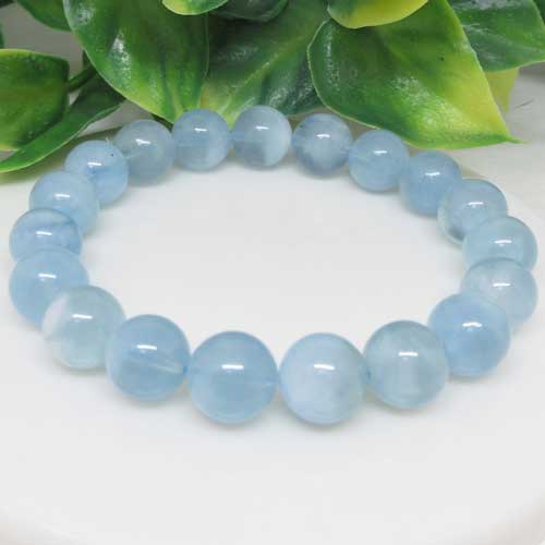 乐天商城 - 【天然石】フローズンアクアマリン☆10ミリ☆アクアマリン☆淡い雪ふる海☆