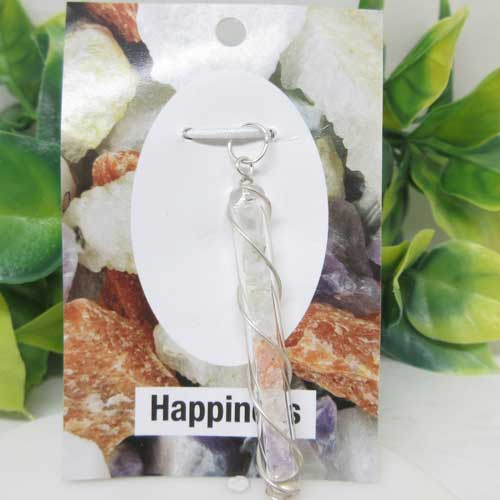 乐天商城 - 【天然石】H&E☆ガラスチューブ☆ハピネス☆ペンダントトップ☆アクセサリー☆ポスト投函☆