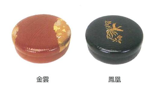 欅目はじき塗香合 朱塗・無地 2.8寸[ネジナシ]