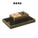 廻し香炉セット(オトシ蓋付) 黒塗渕金