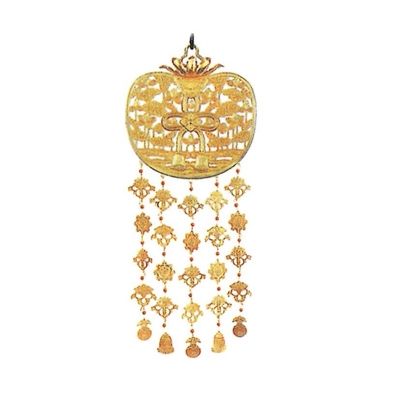 蓼董蓮水(銅地金メッキ) 1.3尺(約39cm)