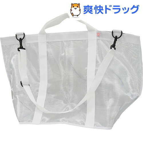 ランドリー バッグ 洗濯かご ママチャチャット メッシュ シルバー M-12440(1コ入)