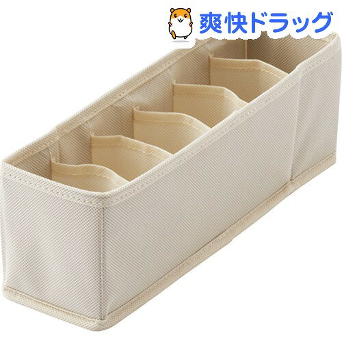 仕切りケース 小物収納 小物入れ せいとんボックス S 仕切り付 アイボリー(1コ入)【プロフィックス】