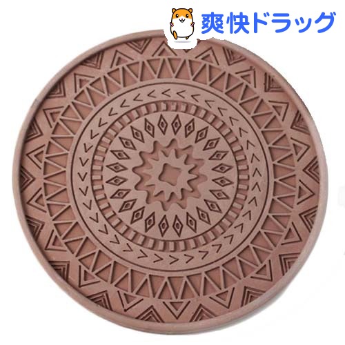 珪藻土コースター プラス デザインタイプ ブラウン(1コ入)