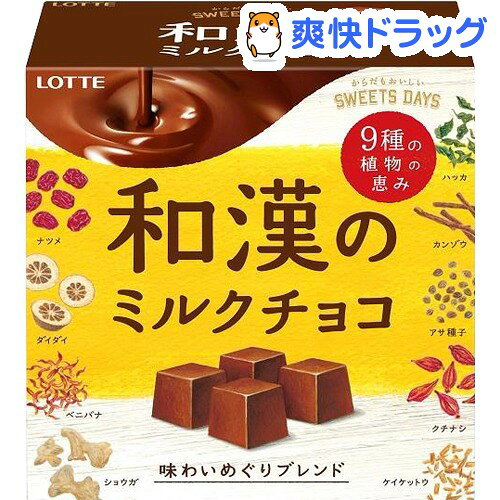 ロッテ 和漢のミルクチョコ 味わいめぐりブレンド(57g)