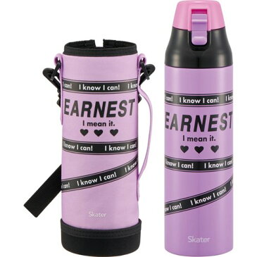 保冷 直飲み カバー付き 水筒 990ml POPロゴ Earnest(1個)【スケーター】