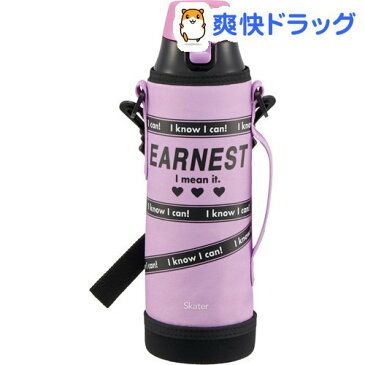 保冷 直飲み カバー付き 水筒 990ml POPロゴ Earnest(1個)【スケーター】