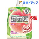 クラッシュタイプの蒟蒻畑ライト もも味(150g*6コセット)【蒟蒻畑】[蒟蒻畑 クラッシュ こんにゃく ゼリー ダイエット食品]