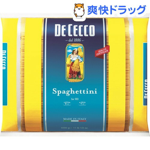 ディチェコ No.11 スパゲッティーニ(5kg)★税込2980円以上で送料無料★[ディチェコ(DE CECCO)]