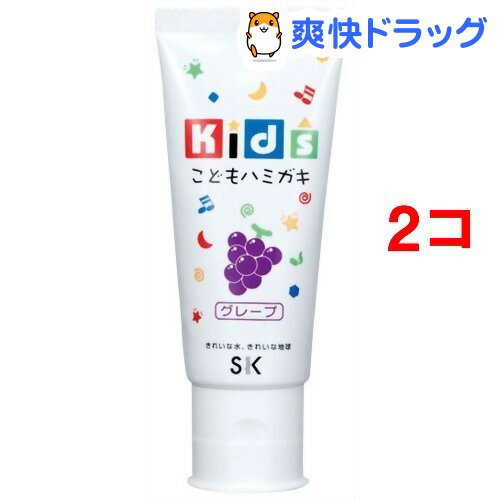 エスケー キッズこどもはみがき グレープ(60g*2コセット)【エスケー石鹸】