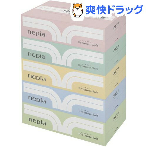 ネピア プレミアムソフト ティシュ(360枚入(180組)*5コパック)【ネピア(nepia)】