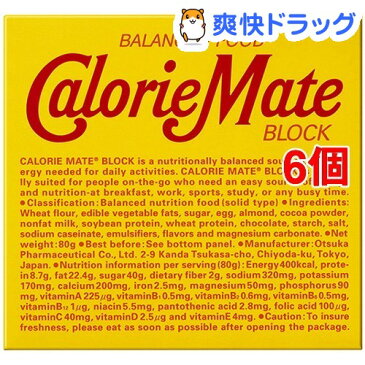 カロリーメイト ブロック チョコレート味(4本入(81g)*6コセット)【カロリーメイト】