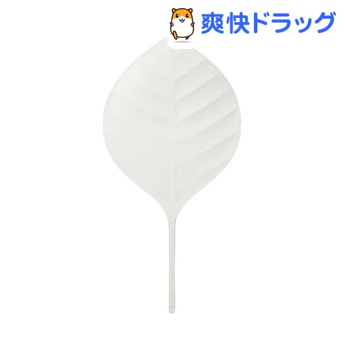 プラスディー(+d) 葉うちわ ホワイト(1コ入)【プラスディー(+d)】