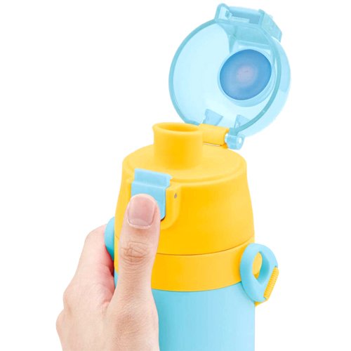 保温・保冷 2WAY 直飲み コップ付 ステンレス 水筒 430ml にゃんこ大戦争(1個)【スケーター】