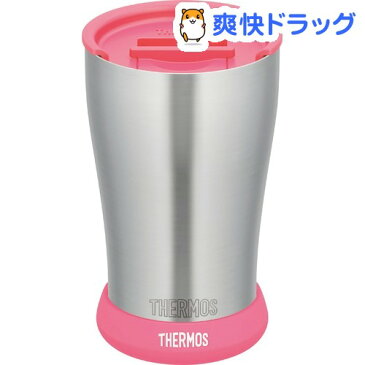 サーモス 真空断熱タンブラー JDE-420 フタ・ソコカバーセット ピンク(420ml)【サーモス(THERMOS)】