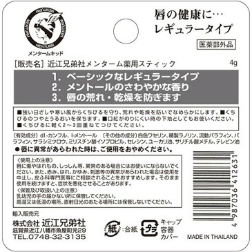 メンターム 薬用スティック レギュラー(4g)【メンターム】