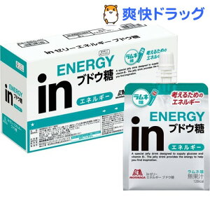 森永製菓 inゼリー エネルギーブドウ糖(180g*6個入)【ウイダー(Weider)】