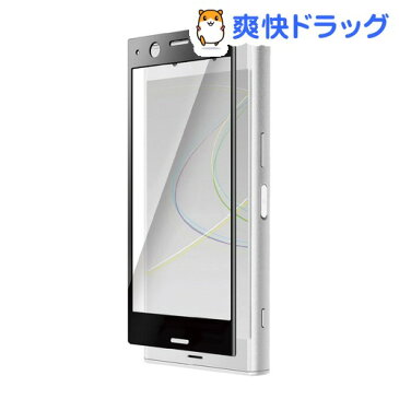 Xperia(TM) XZ1 Compact用フルカバーフィルム 反射防止 ブラック PD-SO02KFLFRBK(1コ)【エレコム(ELECOM)】