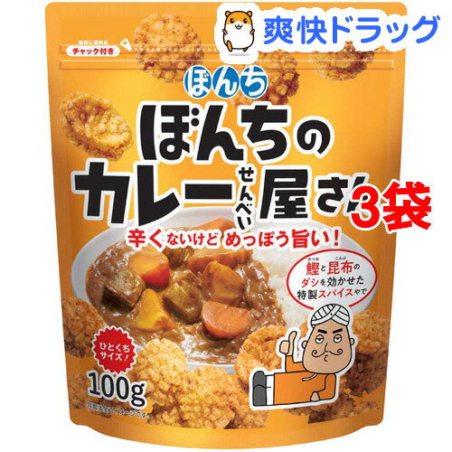 ぼんち ぼんちのカレーせんべい屋さん(100g*3袋セット)