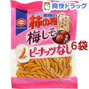 亀田の柿の種 梅しそ100%(105g*6コ)【亀田の柿の種】