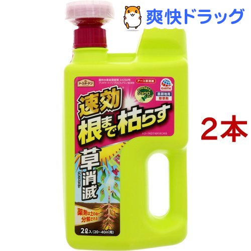 【楽天市場】アースガーデン 除草剤 アース草消滅(2L*2本セット)【アースガーデン】：爽快ドラッグ