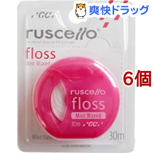 ルシェロ フロス ミントワックス ピンク(30m*6個セット)【ルシェロ】