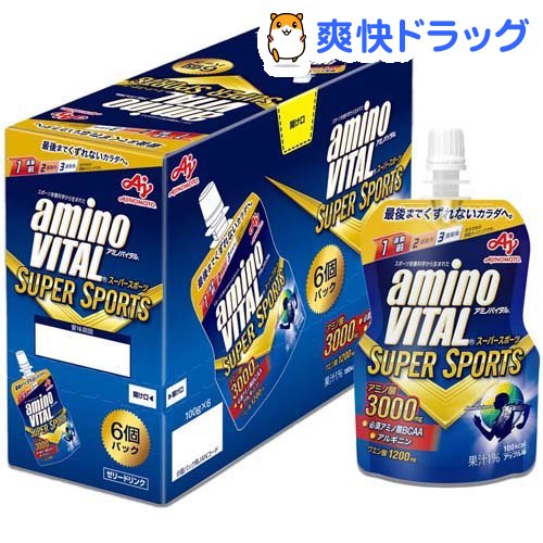 アミノバイタル ゼリー スーパースポーツ(100g*6個入)【アミノバイタル(AMINO VITAL)】