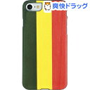 マン&ウッド iPhone7 天然木ケース レゲエ ブラックフレーム I8081i7(1コ入)【マン&ウッド(Man&Wood)】