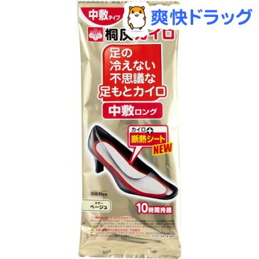 足の冷えない不思議な足もとカイロ 中敷ロング ベージュ(3足分)