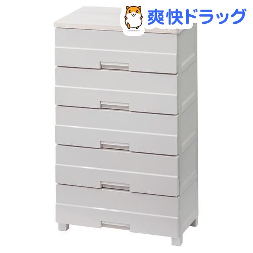 チェスト フィッツプラス イージー 5段 カプチーノ 奥行約41×幅65×高さ105cm FE6505(1コ入)【フィッツ(収納用品)】