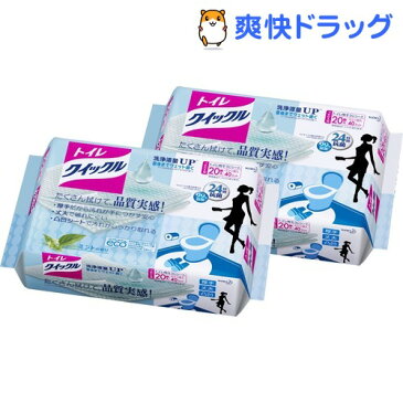 トイレクイックル ジャンボパック つめかえ用(20枚入*2コセット)【クイックル】