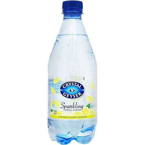 クリスタルガイザー スパークリング レモン （無果汁・炭酸水）( 532mL*24本入)【クリスタルガイザー(Crystal Geyser)】[炭酸水(スパークリングウォーター) 24本 水]