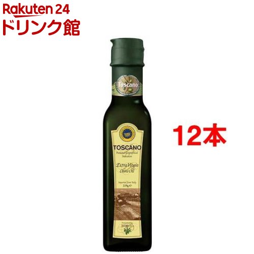 お店TOP＞ボスコ トスカーナ エキストラバージンオリーブオイル (229g*12本セット)【ボスコ トスカーナ エキストラバージンオリーブオイルの商品詳細】●本場イタリアの「トスカーナ」からエキストラバージンオリーブオイルをお届けします。●青々とした香りとピリッとした辛味が特徴。●とても贅沢な仕上がりなので、ぜひ「生」のまま味わっていただきたい新鮮なおいしさです。●深みのあるエメラルドグリーンの色調。●フルーティな風味の中に、アーモンドやアーティチョークの香りを思わせる奥の深い味わい。●パンにつけて！カルパッチョ・サラダ・温野菜にかけて！パスタ・肉料理魚料理の仕上げに！お楽しみください。●IGPマーク認証【召し上がり方】とても贅沢な仕上がりなので、ぜひ「生」のまま味わっていただきたい新鮮なおいしさです。【品名・名称】食用オリーブ油【ボスコ トスカーナ エキストラバージンオリーブオイルの原材料】食用オリーブ油【栄養成分】大さじ1杯(14g)当たりエネルギー：126kcal、蛋白質：0g、脂質：14g、コレステロール：0mg、炭水化物、食塩相当量：0g【保存方法】高温を避けて、暗所保存【注意事項】・油を加熱しすぎると発火します。【原産国】イタリア【ブランド】BOSCO(ボスコ)【発売元、製造元、輸入元又は販売元】日清オイリオグループ※説明文は単品の内容です。リニューアルに伴い、パッケージ・内容等予告なく変更する場合がございます。予めご了承ください。・単品JAN：4902380198598日清オイリオグループ104-8285 東京都中央区新川1-23-10120-016-024広告文責：楽天グループ株式会社電話：050-5306-1825[食用油/ブランド：BOSCO(ボスコ)/]