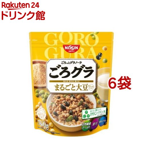 日清シスコ ごろグラ まるごと大豆(360g*6袋セット)