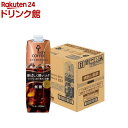 KEY DOORS+ リキッドコーヒー 深いコク 無糖(1000ml×6本)【キーコーヒー(KEY COFFEE)】