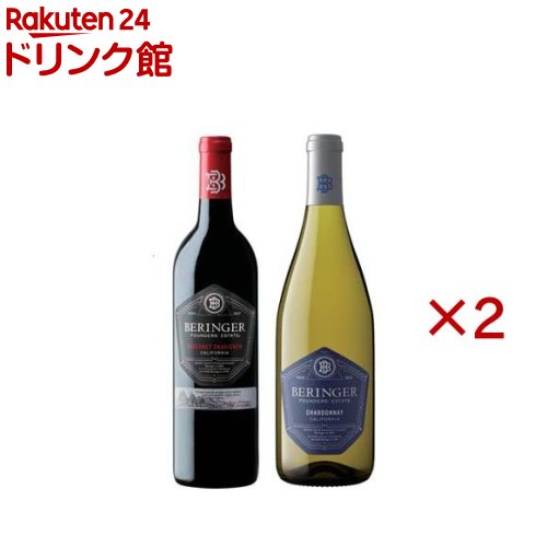 乐天商城 - ベリンジャーファウンダーズエステートセット(2本入×2セット(1本750ml))