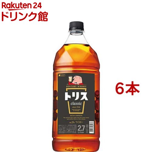 サントリー ウイスキー トリス トリスクラシック ペットボトル(2700ml／2.7L*6本セット)【トリスクラシック(トリスウイスキー)】