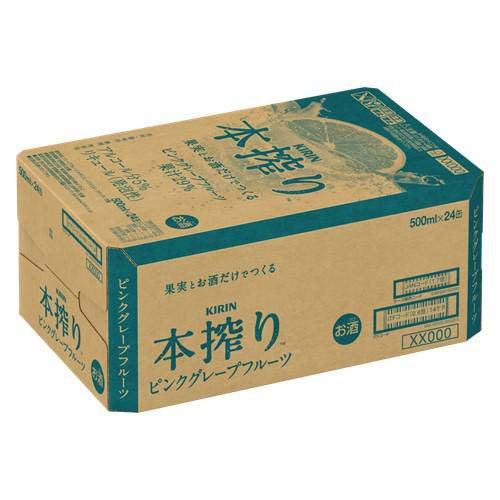 キリン 本搾りチューハイ ピンクグレープフルーツ(500ml*24本)【本搾り】