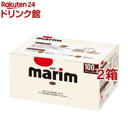 お店TOP＞コーヒー＞コーヒー その他＞AGF マリーム スティック (100本入*2箱セット)【AGF マリーム スティックの商品詳細】●「Marim(マリーム)」は、インスタントコーヒーやレギュラーコーヒー、紅茶などを引き立てる豊かなコクと、すっきりした後味がお楽しみいただけるコーヒーミルクです。●AGF(エージーエフ) 「マリーム」 スティック100本は、コーヒーを引き立て、まろやかな味わいに仕上げるクリーミングパウダー。お客様のおもてなしや、オフィス用、アウトドアにも最適な1杯1杯がいつも新鮮な個包装スティックタイプ。●粉末なのでいつものコーヒーにプラスすれば、コーヒーを冷まさずにミルク入りコーヒーをお楽しみいただけます。●いつものコーヒーのお供にコーヒーフレッシュ・コーヒークリームとしてお使いください。●100杯分なので、オフィスやご自宅でたくさん消費される方に最適なスティックコーヒーミルクです。【召し上がり方】・お好みでコーヒーにいれてお召し上がりください。【品名・名称】クリーミングパウダー【AGF マリーム スティックの原材料】水あめ(国内製造)、植物油脂、食塩、乳等を主要原料とする食品 ／ pH調整剤、乳たん白、乳化剤、香料(乳由来)、カラメル色素【栄養成分】1杯(3g)当たりエネルギー：16kcal、たんぱく質：0.04g、脂質：0.95g、炭水化物：1.8g、食塩相当量：0.06g、カフェイン：0mg【アレルギー物質】乳成分【保存方法】高温、多湿を避けて保存してください。【注意事項】・スティック開封後はなるべく早くお飲みください。・オーブンの上など高温になる場所に保管すると、熱により中身の粉が固まる恐れがあります。【発売元、製造元、輸入元又は販売元】味の素AGF※説明文は単品の内容です。リニューアルに伴い、パッケージ内容等予告なく変更する場合がございます。あらかじめご了承ください。リニューアルに伴い、パッケージ・内容等予告なく変更する場合がございます。予めご了承ください。(ケース セット marim)・単品JAN：4901111718708味の素AGF151-8851 東京都渋谷区初台1-46-30120-17-8651広告文責：楽天グループ株式会社電話：050-5306-1825[コーヒー]