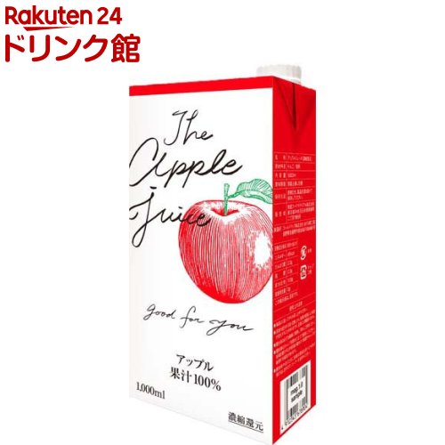 乐天商城 - アップル100％(1000ml×6本入)【物産フードマテリアル】