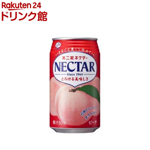 不二家 ネクター ピーチ 缶(350g 24本入)【ネクター】