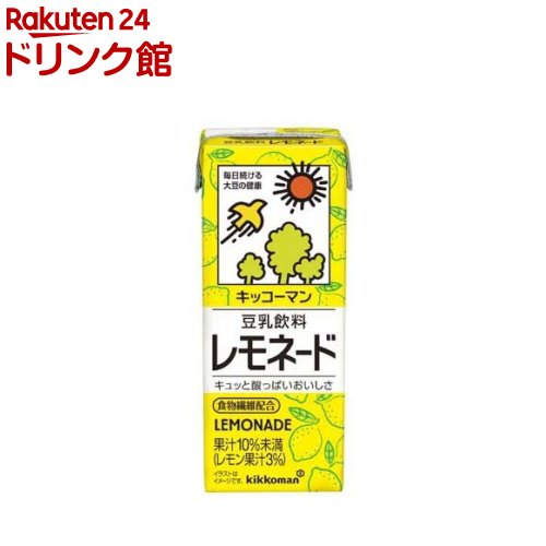 キッコーマン 豆乳飲料 レモネード(200ml*18本入)【キッコーマン】 1