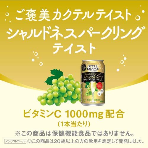 【楽天市場】アサヒ スタイルバランス プラス シャルドネスパークリングテイスト 缶(350ml*24本入)【スタイルバランス】(楽天24